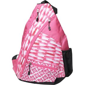 Glove It Sling Bag - 19 in x 13 in. Pickle Ball Bag w/Adjustable Strap, Clip-On Shoe Bag Included, Functional Pickleball Bag, Peppermint (PB401)