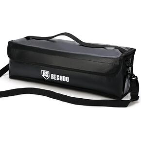 Besudo E-Bike Battery Bag - Protective bag for E Bike Battery - Safety bag for storage, transportation, and charging of the Ebike battery - E Bike accessory for E bike batteries-B-L-US