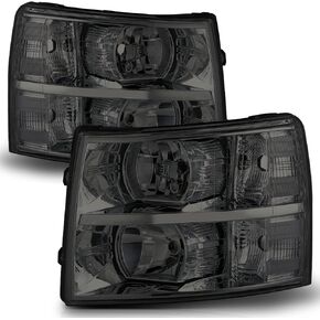 M-AUTO Projector L Tube Bar Headlights Compatible with 07 08 09 10 11 12 13 Chevy Silverado 1500/07-14 Silverado 2500 3500 & HD Models, L+R Pair Head Light Lamp Assembly in Saudi Arabia