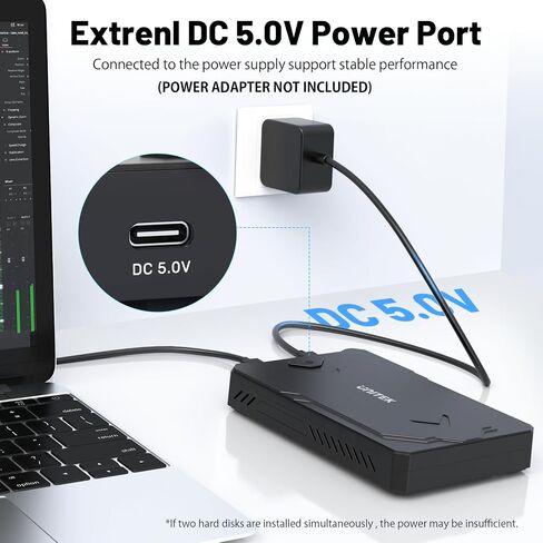 حاوية Unitek M.2 NVMe SSD USB C 3.2 10Gbps UASP Trim Pcie محول القرص الصلب/قارئ خارجي من النوع C SATA يدعم حجم المفاتيح M 2242 /2260/2280 SSD ومحرك أقراص الحالة الصلبة SATA 2.5 بوصة in Saudi Arabia