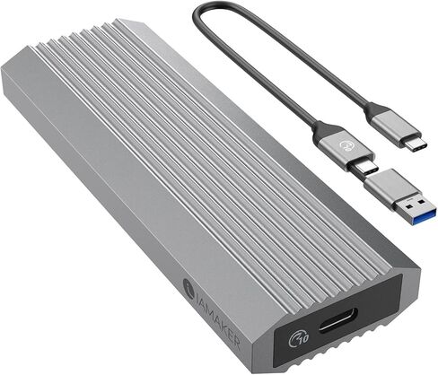 حاوية M.2 NVME SSD، حاوية USB 3.2 Gen 2 10 جيجابت في الثانية خالية من الأدوات M.2 SSD، حافظة M.2 NVMe SSD خارجية من الألومنيوم، تدعم UASP Trim لـ PCIe M-Key/B+M Key 2230/2242/2260/2280 (حتى 4 تيرابايت) in Kuwait