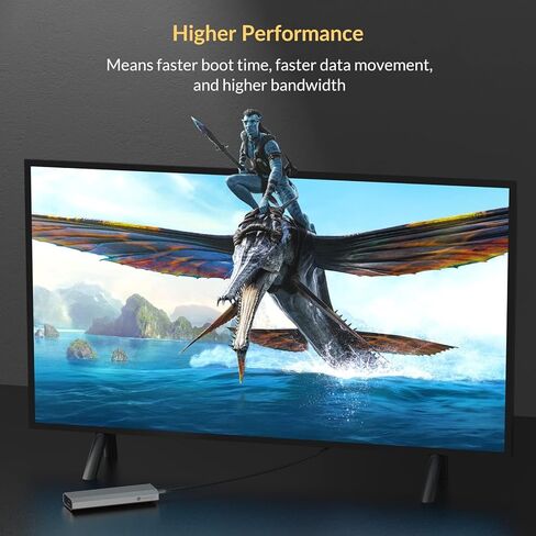 حاوية M.2 NVME SSD، حاوية USB 3.2 Gen 2 10 جيجابت في الثانية خالية من الأدوات M.2 SSD، حافظة M.2 NVMe SSD خارجية من الألومنيوم، تدعم UASP Trim لـ PCIe M-Key/B+M Key 2230/2242/2260/2280 (حتى 4 تيرابايت) in Kuwait