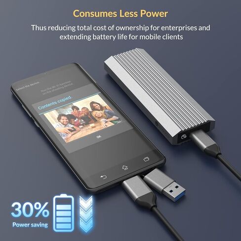 حاوية M.2 NVME SSD، حاوية USB 3.2 Gen 2 10 جيجابت في الثانية خالية من الأدوات M.2 SSD، حافظة M.2 NVMe SSD خارجية من الألومنيوم، تدعم UASP Trim لـ PCIe M-Key/B+M Key 2230/2242/2260/2280 (حتى 4 تيرابايت) in Kuwait