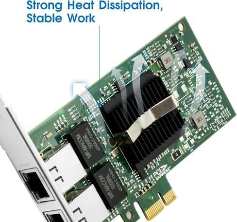 بطاقة شبكة 10 جيجا بايت مع مجموعة شرائح Mellanox ConnectX-3، ومحول SFP مزدوج + منافذ PCI Express Ethernet يدعم Windows Server/Linux/VMware in Kuwait