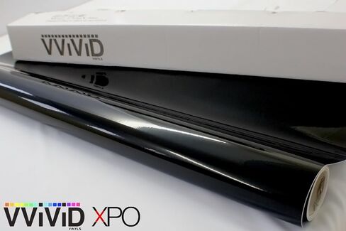 بكرة لف الفينيل VViViD8 باللون الأسود اللامع مقاس 5 أقدام × 100 قدم مع تقنية إطلاق الهواء مع مجموعة أدوات in Kuwait