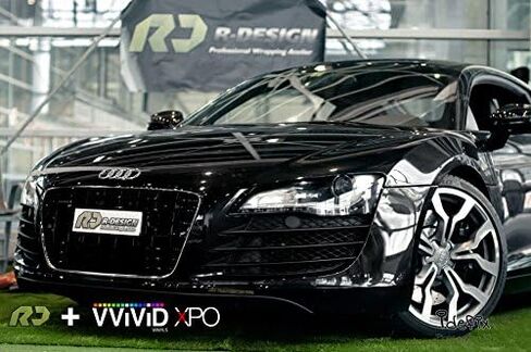 بكرة لف الفينيل VViViD8 باللون الأسود اللامع مقاس 5 أقدام × 100 قدم مع تقنية إطلاق الهواء مع مجموعة أدوات in Kuwait