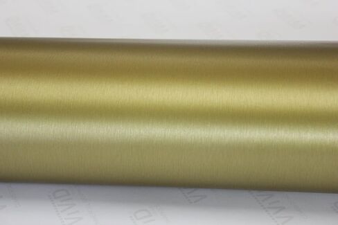 VViViD Gold Brushed Metal 5 Foot x 1 Foot Vinyl Wrap Roll with Air Release Technology in Saudi Arabia