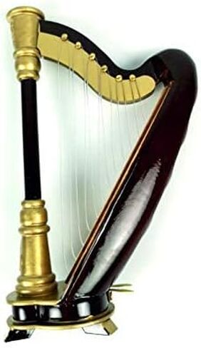 مصغرة القيثارة خشبية صغيرة القيثارة نموذج الموسيقى الموسيقية الديكور هدية (H-18) in Kuwait