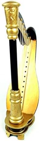 مصغرة القيثارة خشبية صغيرة القيثارة نموذج الموسيقى الموسيقية الديكور هدية (H-18) in Kuwait