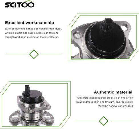 محمل محور العجلة SCITOO مناسب لـ 2008-2014 لـ Scion xD متوافق مع OE 512425 الخلفية 5 العروات (1 وسادة) in Saudi Arabia