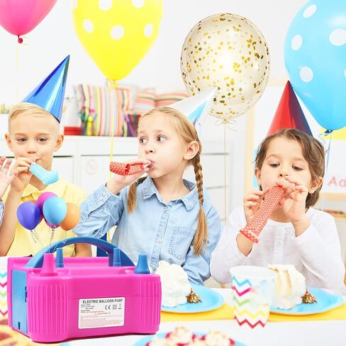 مجموعة مضخة البالونات الكهربائية، منفاخ بالونات كهربائي محمول بفوهة مزدوجة 110 فولت - 120 فولت، مضخة منفاخ بالونات كهربائية لديكورات الحفلات، وأعياد الميلاد، والكريسماس، وحفلات الزفاف in Kuwait