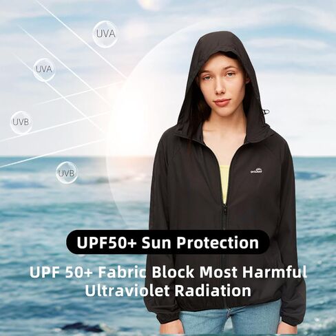 OHYOGA Women's Sun Protection Hoodie Long Sleeve Shirt Quick Dry Jacket for Running Hiking Outdoor Activities UPF 50+ in Kuwait