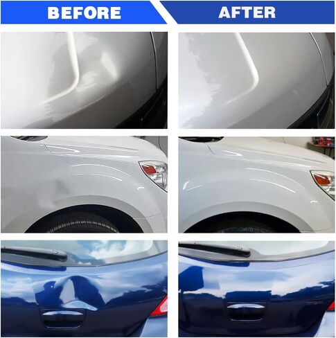 أداة سحب دنت - مجموعة إزالة انبعاجات السيارة، طقم إصلاح دنت بدون طلاء مع أداة سحب دنت جسر مزدوج القطب لإزالة الانبعاجات تلقائيًا وضربات الأبواب وتلف برد السيارة in Kuwait