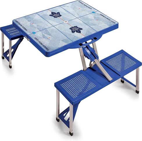 PICNIC TIME NHL Hockey Rink قابلة للطي للنزهة والتخييم وطاولة خارجية مع فتحة مظلة in Saudi Arabia