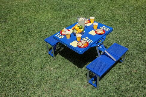 PICNIC TIME NHL Hockey Rink قابلة للطي للنزهة والتخييم وطاولة خارجية مع فتحة مظلة in Saudi Arabia