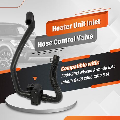 صمام التحكم في خرطوم مدخل وحدة السخان متوافق مع Nissan Armada 2004-2015 5.6L Infiniti QX56 2006-2010 5.6L يستبدل 92400ZW10A 92400-ZW10A in Saudi Arabia
