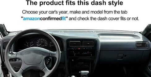 Dash Cover Mat Custom Fit for 1994-1997 Nissan Hardbody D21 Pickup Truck / 1994 1995 Pathfinder, Dashboard Cover Pad Carpet Protector F137 (Black) in Kuwait