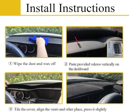 Dash Cover Mat Custom Fit for 1994-1997 Nissan Hardbody D21 Pickup Truck / 1994 1995 Pathfinder, Dashboard Cover Pad Carpet Protector F137 (Black) in Kuwait