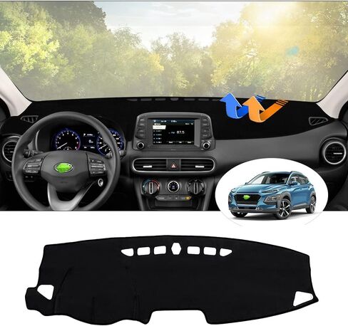 Autorder Dashboard Cover Mat for 2020-2024 Hyundai Palisade Accessories Dash Cover Mat Flannel Sunshade Glare UV Rays Protector (with Hud) in Saudi Arabia