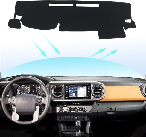 Dashboard Cover Dash Cover Mat for Toyota Tacoma 2023 2022 2021 2020 2019 2018 2017 2016 Accessories Dash Mat Interior Dashboard Cover Custom Fit 2016-2023 Toyota Tacoma Dashboard Pad Accessories in Saudi Arabia