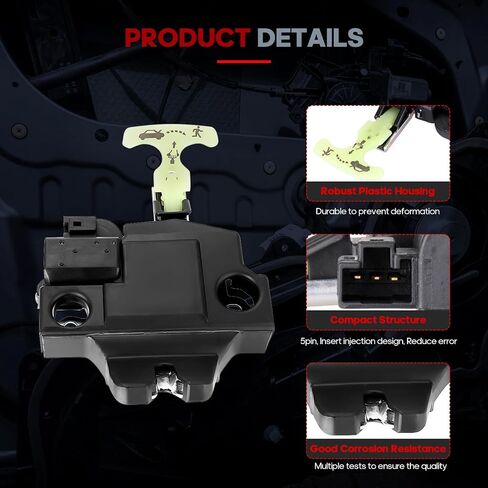 CCIYU Door Lock Actuator Fit for Toyota Camry 2007 2008 2009 2010 2011, Rear Trunk Latch Door Lock Actuator Assembly, Replaces # 64600-06010 64600-33120 931-860 in Saudi Arabia