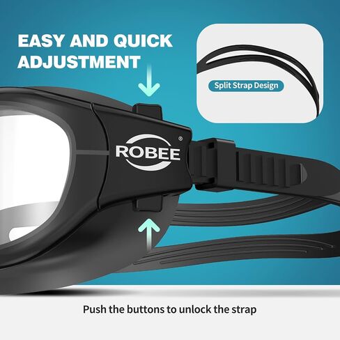 Robee Swimming Goggles, Adult Polarized Swim Goggles for Men Women Youth, Water Pool Glasses in Saudi Arabia