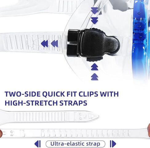 نظارات السباحة للأطفال، قناع الغوص مع غطاء للأنف للشباب، رؤية واضحة مضادة للضباب in Kuwait