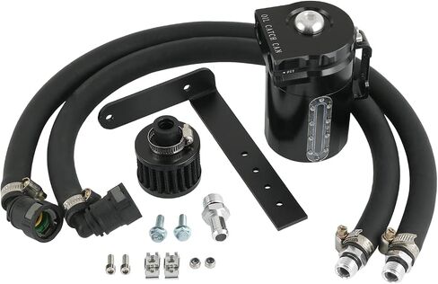 خزان فاصل الزيت لجانب الركاب مع زجاج رؤية مناسب لسيارة Ford F150 5.0L/2.7EB/3.5EB 2011-2021، Raptor 3.5L Ecoboost 2017-2021، Expedition 3.5L EcoBoost 2018-2021 (مع فلتر الاستراحة) in Kuwait