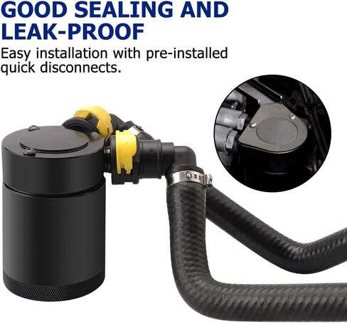 مجموعة علب صيد TECTICO متوافقة مع Bronco 2021 2022 2023، مجموعة خزان التقاط الزيت بمنفذين in Kuwait