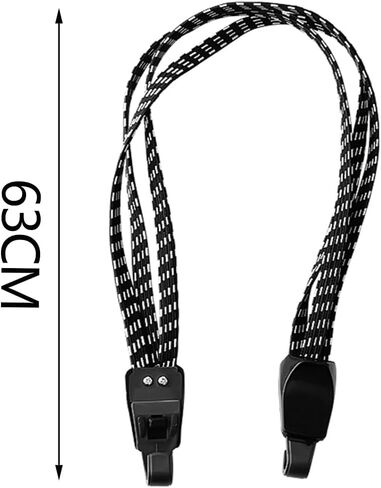 حبل مرن للدراجة، قطعتان من حزام الدراجة المطاطي، حزام أمتعة قابل للتعديل مع خطافات، حزام خوذة مرن أسود لأحمال التخييم على الدراجات المنزلية in Kuwait