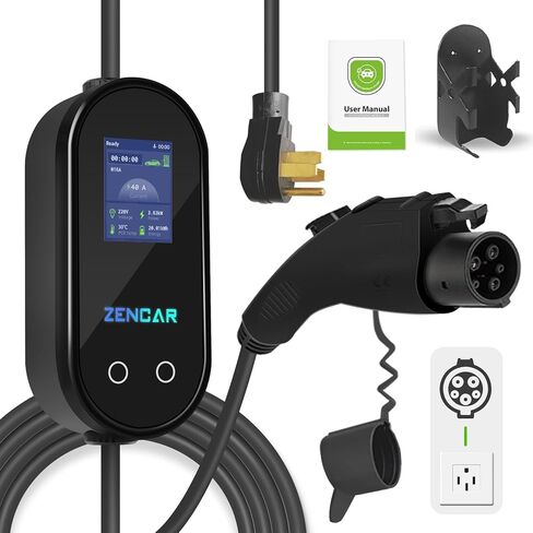 شاحن EV المستوى 1 16A NEMA 5-15 25FT محطة شحن السيارة الكهربائية المحمولة EVSE D (SAE J1722، أمبير قابل للتعديل، تأخير الوقت) in Saudi Arabia