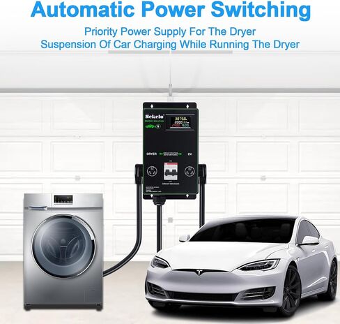 تكامل شحن EV الذكي: مفتاح الطاقة التلقائي Sekelo للمجفف والمركبة الكهربائية، NEMA 10-30، شحن سريع، عرض في الوقت الحقيقي in Kuwait