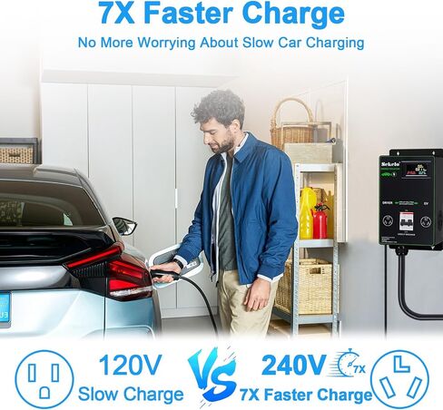 تكامل شحن EV الذكي: مفتاح الطاقة التلقائي Sekelo للمجفف والمركبة الكهربائية، NEMA 10-30، شحن سريع، عرض في الوقت الحقيقي in Kuwait
