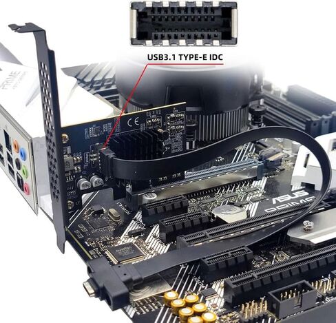 محول بطاقة توسيع Chenyang PCI-E X4 إلى USB 3.2 Type-E بمقبس اللوحة الأمامية PCI Express Gen2 بسرعة 20 جيجابت في الثانية in Saudi Arabia
