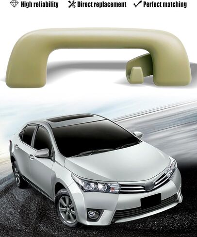 قطعة واحدة من مقبض سحب سقف السيارة بدون خطاف يناسب Toyota Rav4 Yaris Aruis والمزيد استبدال 74610-52020 74610-52030 74619-0M010 74683-8010، درابزين أمامي رمادي in Saudi Arabia