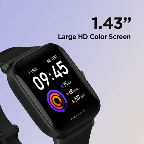 ساعة Amazfit Bip U Pro الذكية مع نظام تحديد المواقع العالمي المدمج، بطارية 9 أيام، متتبع اللياقة البدنية، أكسجين الدم، معدل ضربات القلب، النوم، مراقبة الضغط، أكثر من 60 وضعًا رياضيًا (وردي) (متجدد) in Saudi Arabia