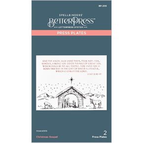 Spellbinders Christmas Gospel Press Plate, Metal