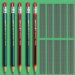 85 PCS مجموعة قلم رصاص الصلب النجار تشمل 5 أقلام البناء أقلام الرصاص Deep Hole Woodwork Pencil مع 80 إعادة التعبئة ، قلم رصاص ميكانيكي لمهندسي الأعمال الخشبية