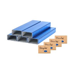 NatSumeBasics Staple 4000 Colored Staples Colorful Standard Staples Fit Desk 26/6 Manual Stapler Refill (Blue)