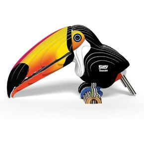 Eugy Toucan 3D Puzzle - 34 Piece Eco-Friendly Educational Toy Puzzle for Boys, Girls & Kids Ages 6+