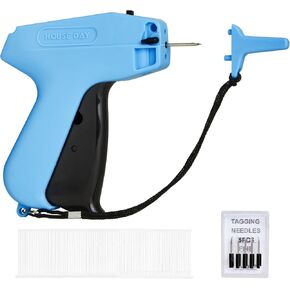HOUSE DAY Tagging Gun for Clothing, Retail Tag Gun for Clothes, Price Tag Attacher Gun with 6 Needles, 1000pcs 2" Barbs Fasteners for Store, Garage, Yard Sale
