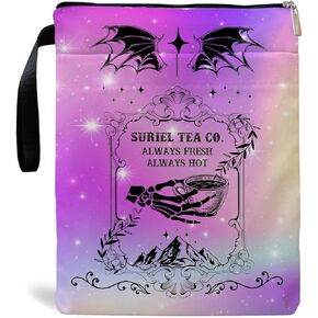 Romantasy Dark Academia Dragons Book Sleeve, Fantasy Novel Reader Gift, Bookish Gifts, Book Inspired Gift, Paperback Book Protector Book Cover Dragons Lovers Book Gifts (Dragons Book Sleeve-Purple)