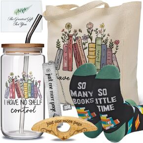 7Pcs Book Lovers Gifts for Women, Book Club Gifts,Librarians,Bookworms,Mothers Day,Bookish Gifts for Readers,Birthday Gifts for Book Reading Lovers Women Girl Friend