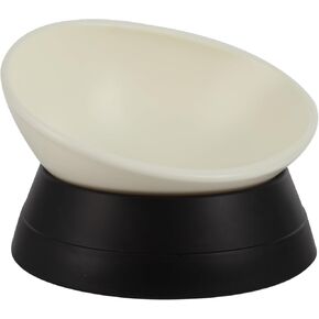 Bulldog Bowl Anti-slip Dog Cat Dish قابل للفصل وعاء الكلب الميل الأليف معقم قاعدة منحدر من منحدر الحيوانات الأليفة (وردي ، 2 كوب (كلب صغير/متوسط))
