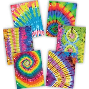 New Generation – School Supplies 2-Pocket Folder Value Pack with Assorted Fashion Eye-Catching Designs – Durable Laminated Letter Size - 6 Pack Folders for School, Home, and Office (Tie Dye)