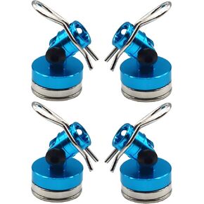 Magnetic Stealth Invisible Body Post Mount for HSP Redcat Himoto Traxxas SCX10 4WD 1/10 RC Car (Blue)