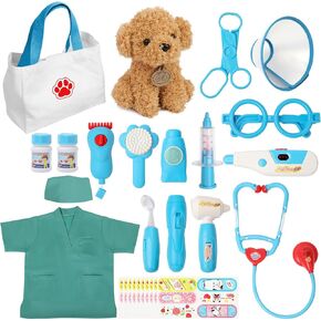Liberry Doctor Kit Toy for Toddlers 3 4 5 6 Years Old, Blue in Kuwait