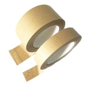Aventik Edison Design Reinforced Eco-Friendly Multipurpose Kraft Paper Packing Tape for Carton Securing Picture Frame Sealing, Tamper-Proof (Self-Adhesive, no Fiberglass, 35mm (2pcs))