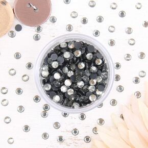 Threadart SS10 (3mm) Blk Diamond Hot Fix Rhinestones 10 Gross (1440/pkg) Hotfix - Iron on - Hot Fix