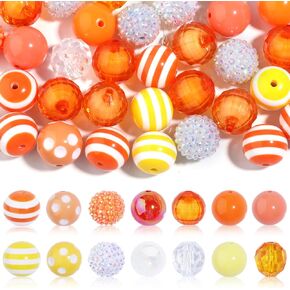 50 pcs 20mm chunky bubblegum حبات ، حبات لأقلام الخرز بؤرخات ، حبات ، حبات ، حبات قابلة للخرز للأساور DIY ، قلادات ، مصنوعة مفاتيح ، صناعة المجوهرات ، دموع Mermaid's in Kuwait